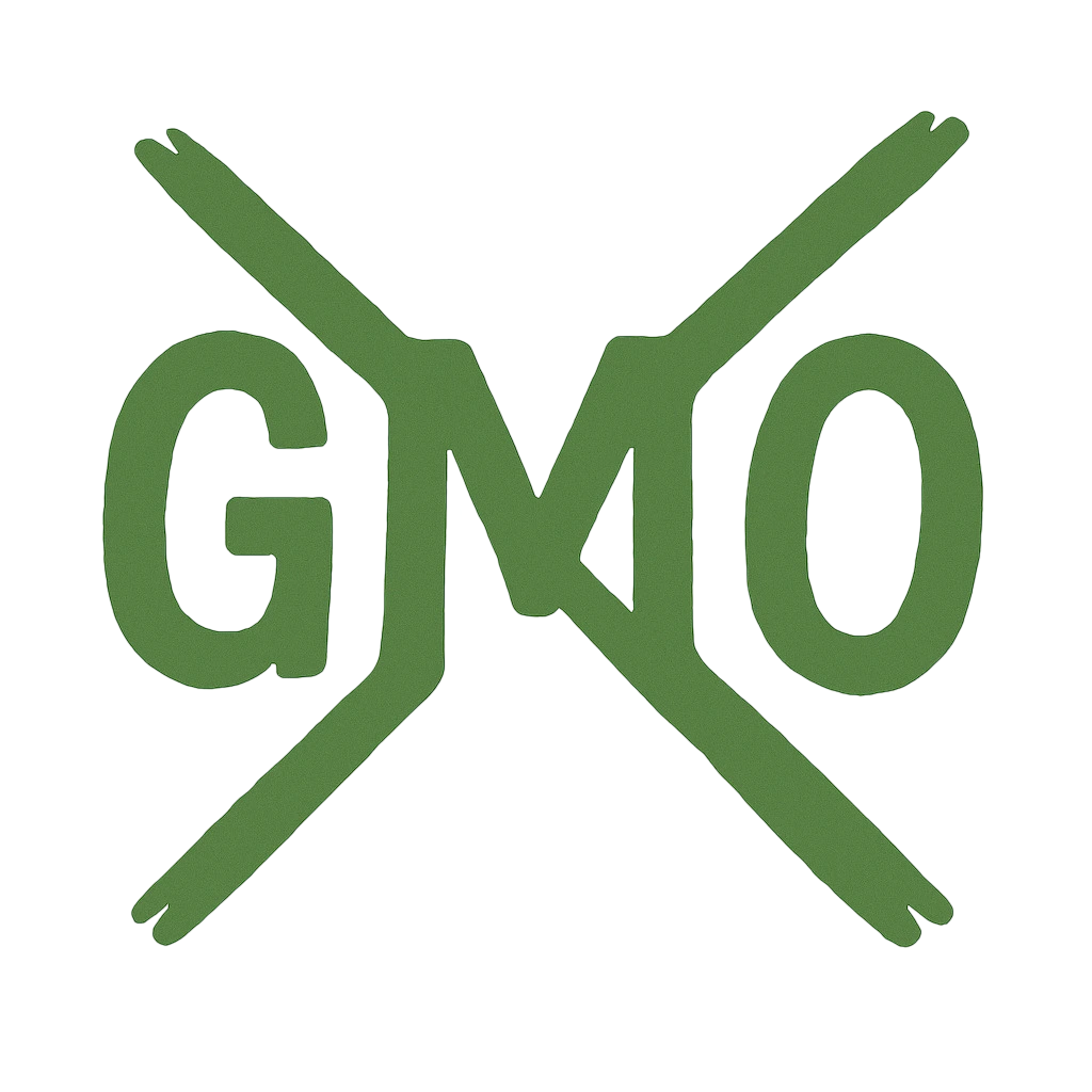 An Image Displaying GMO Crossed Out