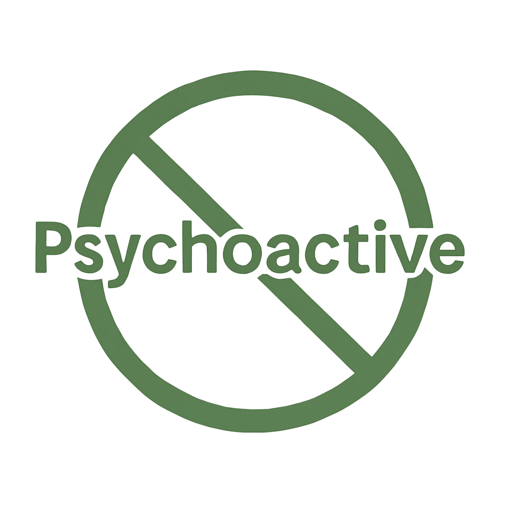 The Word Psychoactive crossed out